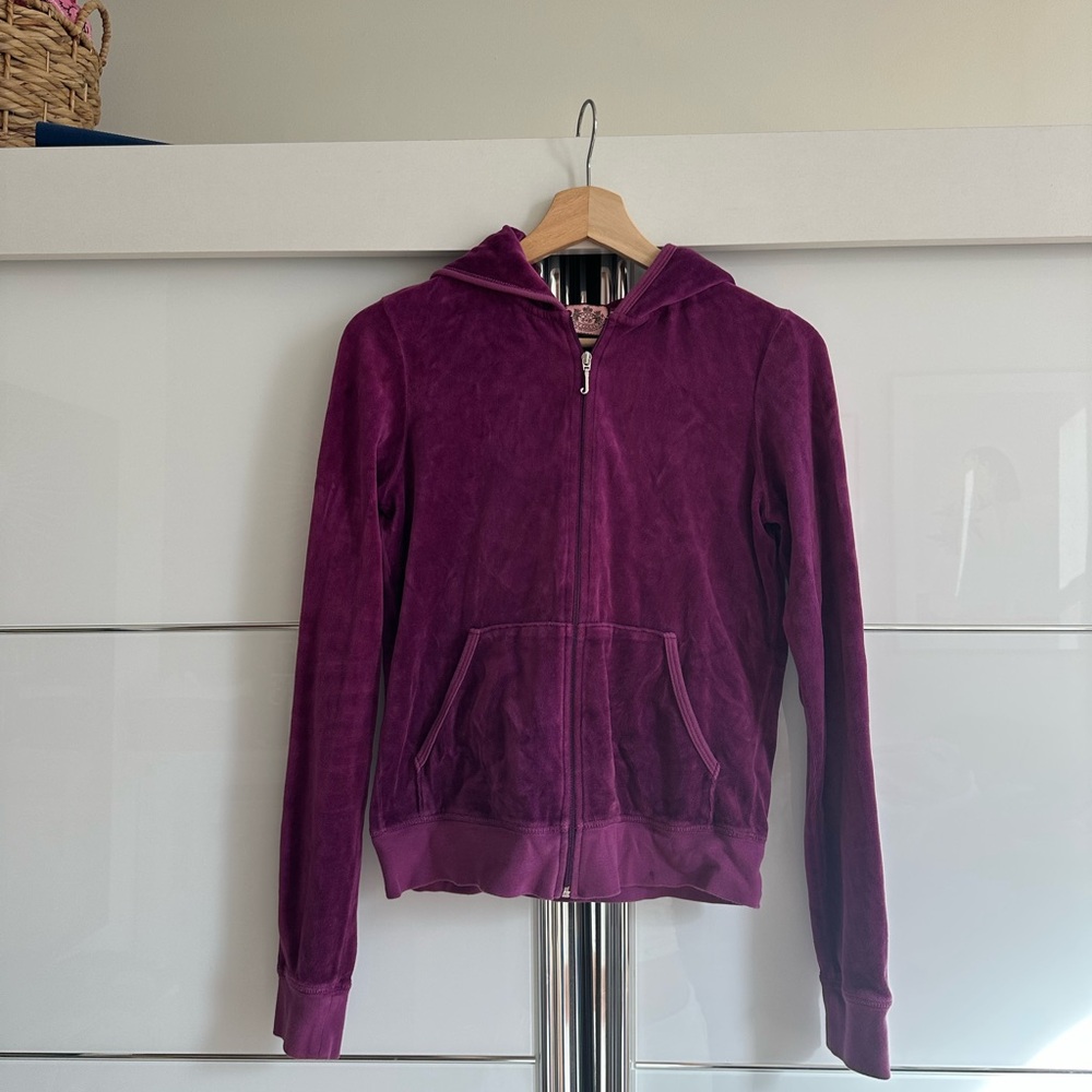 Juicy Couture Purple Velour Hoodie